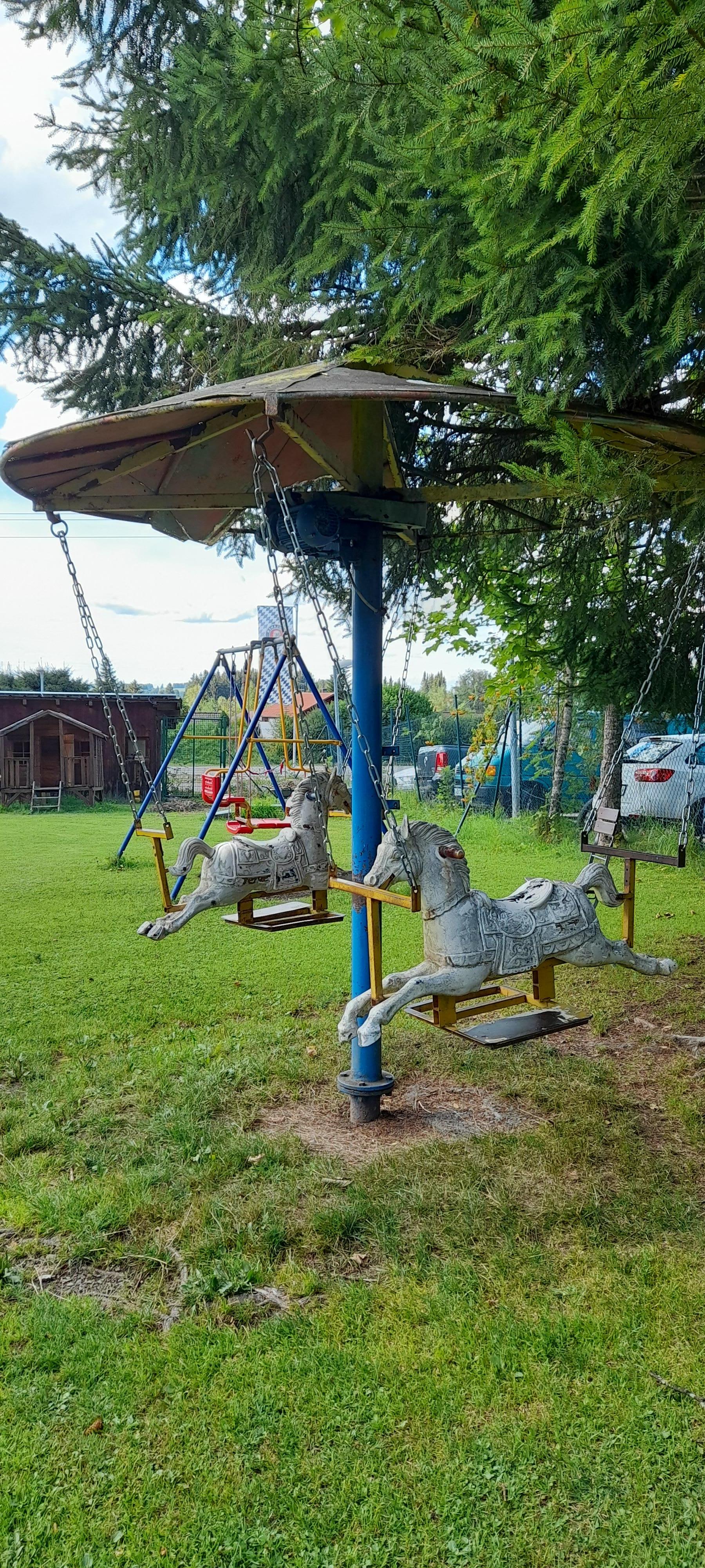 Play area for kids near the beer garden