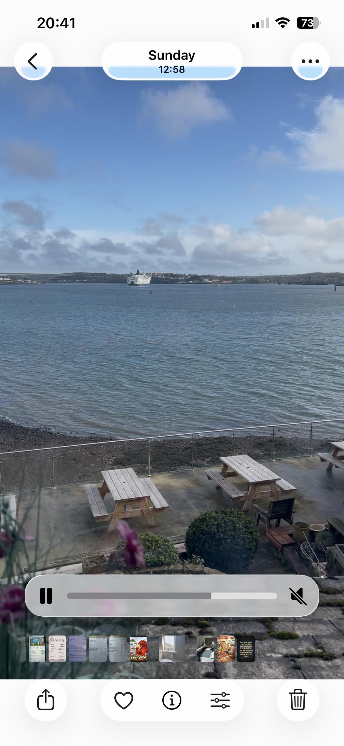 Our view from our bedroom window 