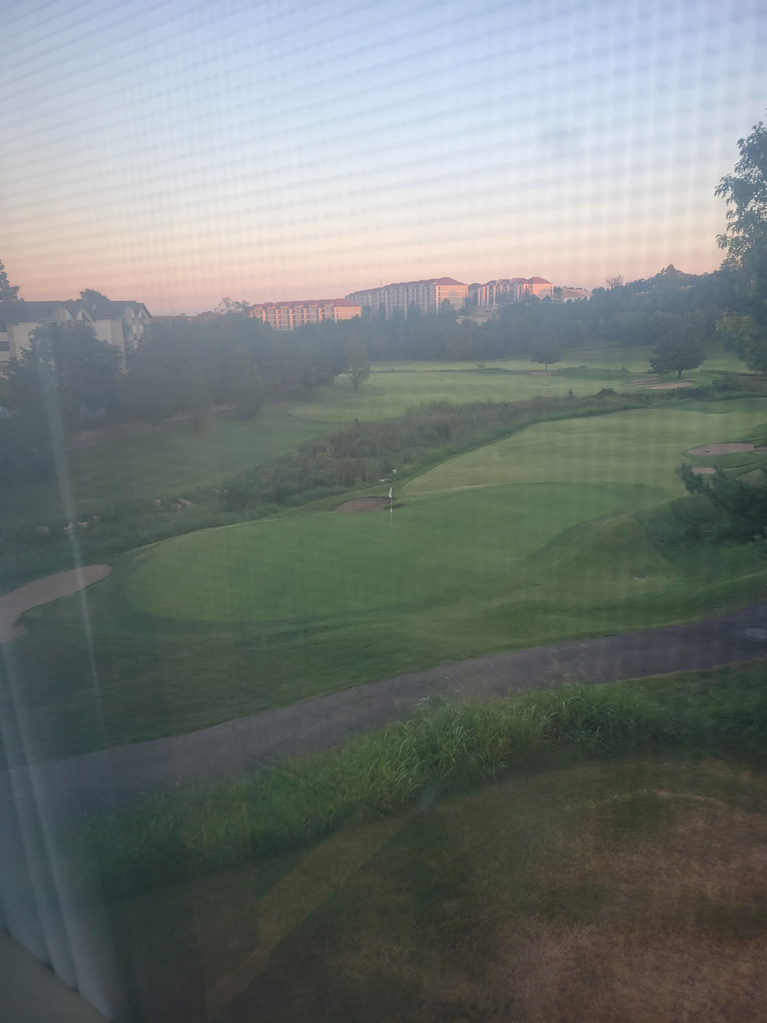 The view from our room. Very peaceful on a golf course 