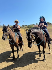 Passeio a cavalo com o Sr Vanderlei orientando ! Perfeito