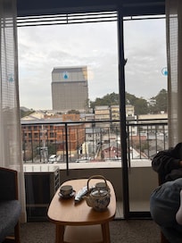 You have a view of five storied pagoda from the room. Though it is currently in restoration work and all covered up.