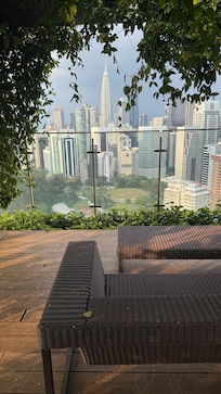 Vista dal giardino sul rooftop
