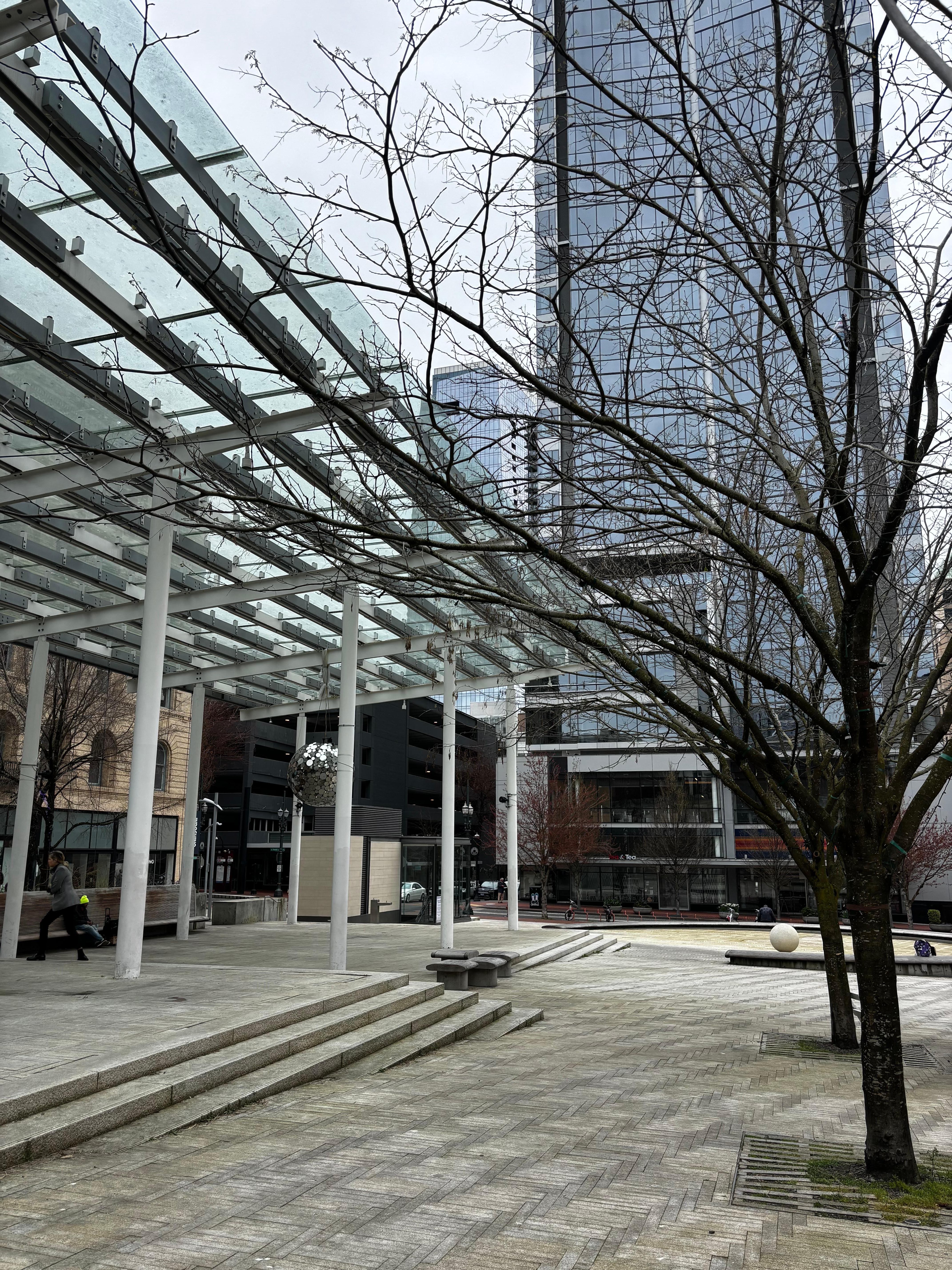 Outside view facing park 