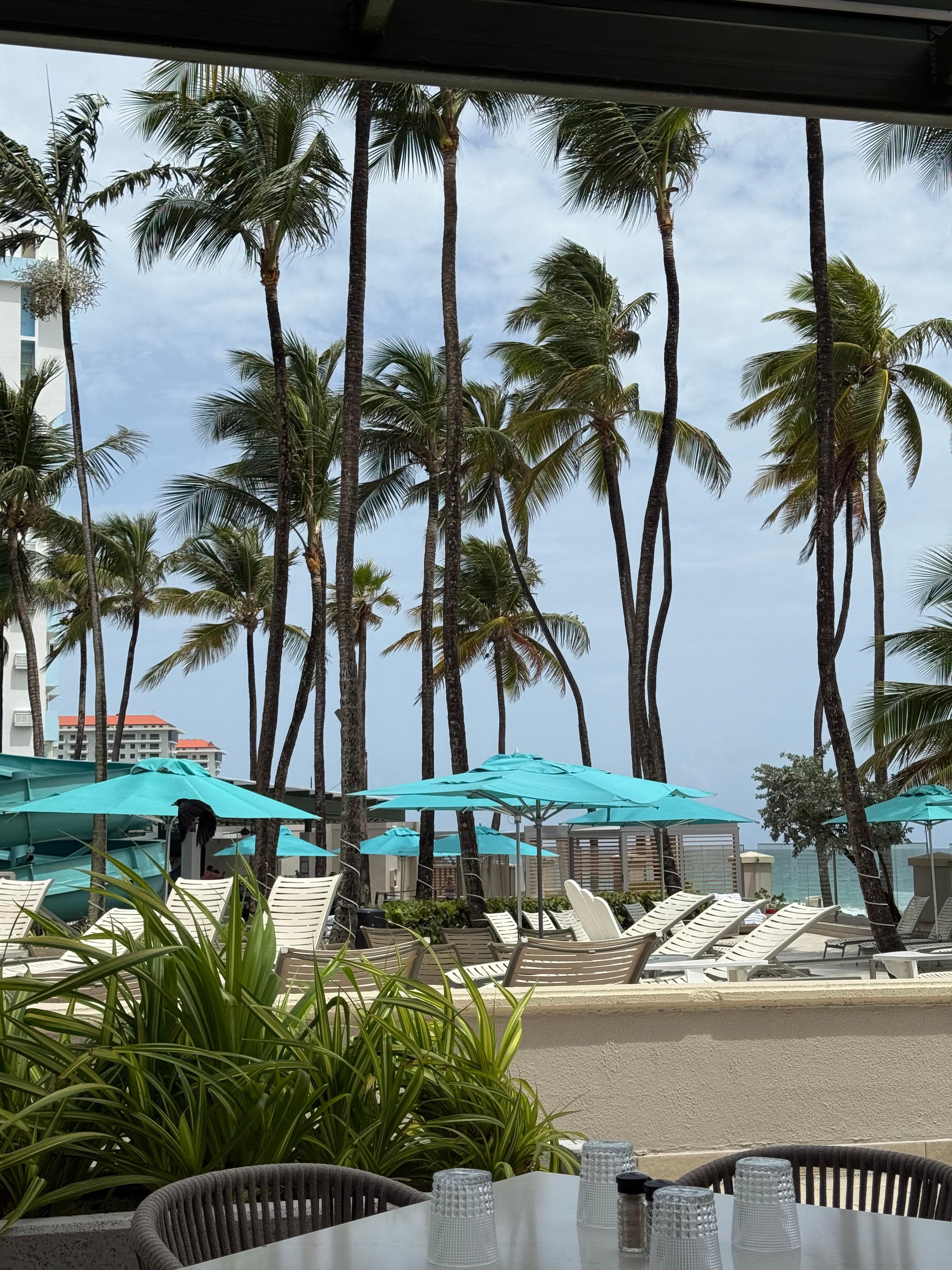 Are near the pool and breakfast bar, right by the beach 