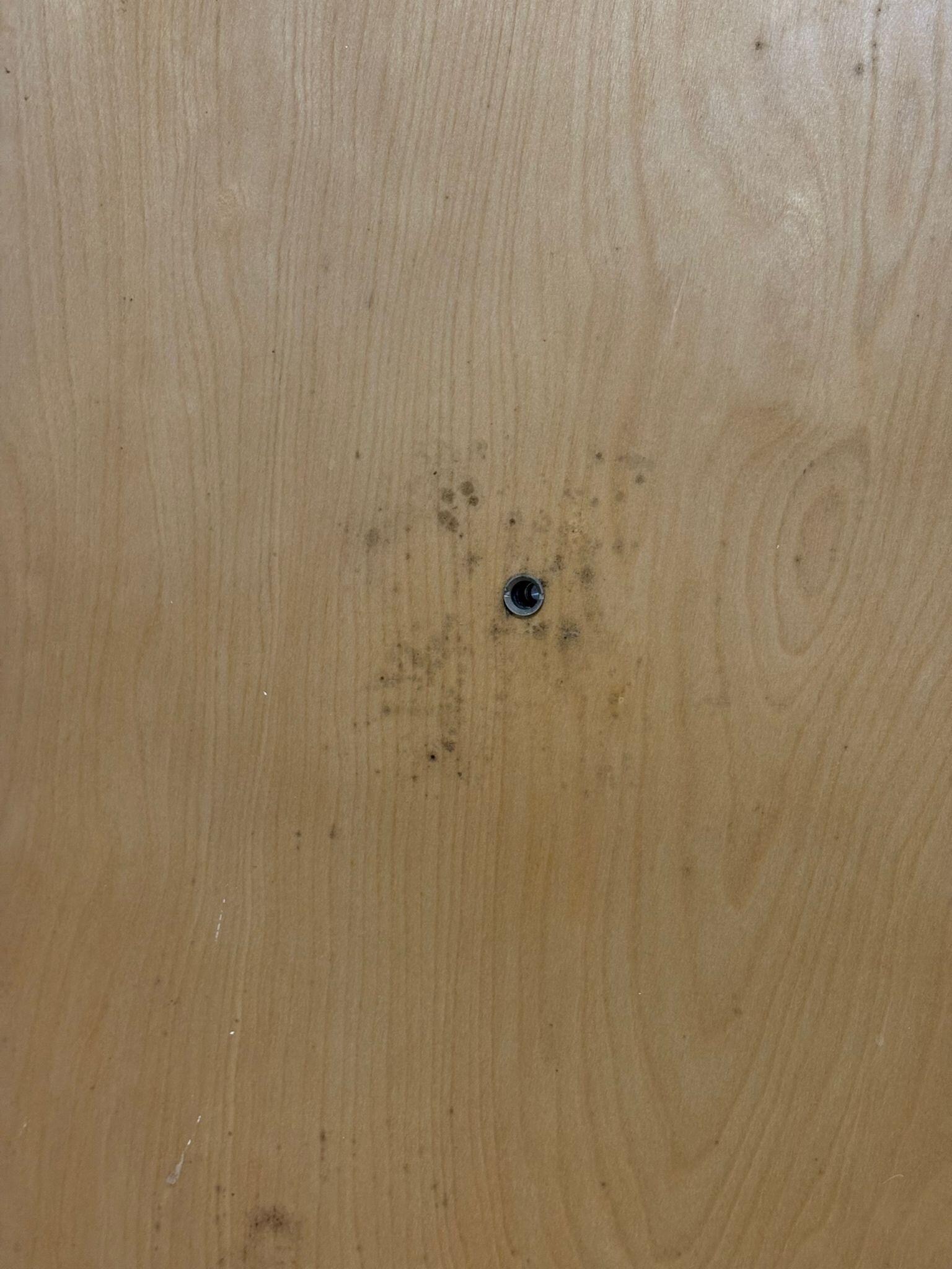 There are some mold on the door.