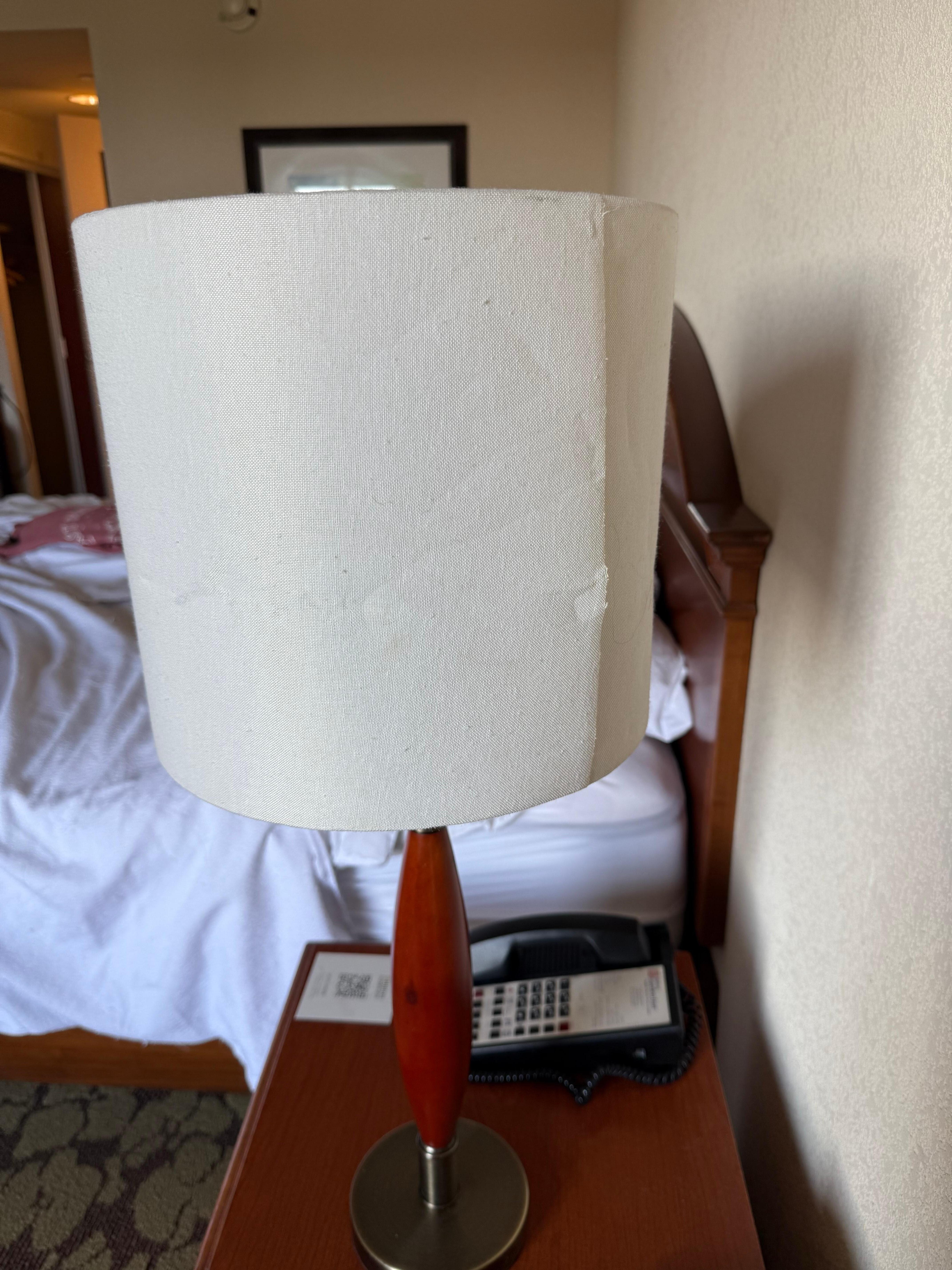 Lamp shade needs replacing 
