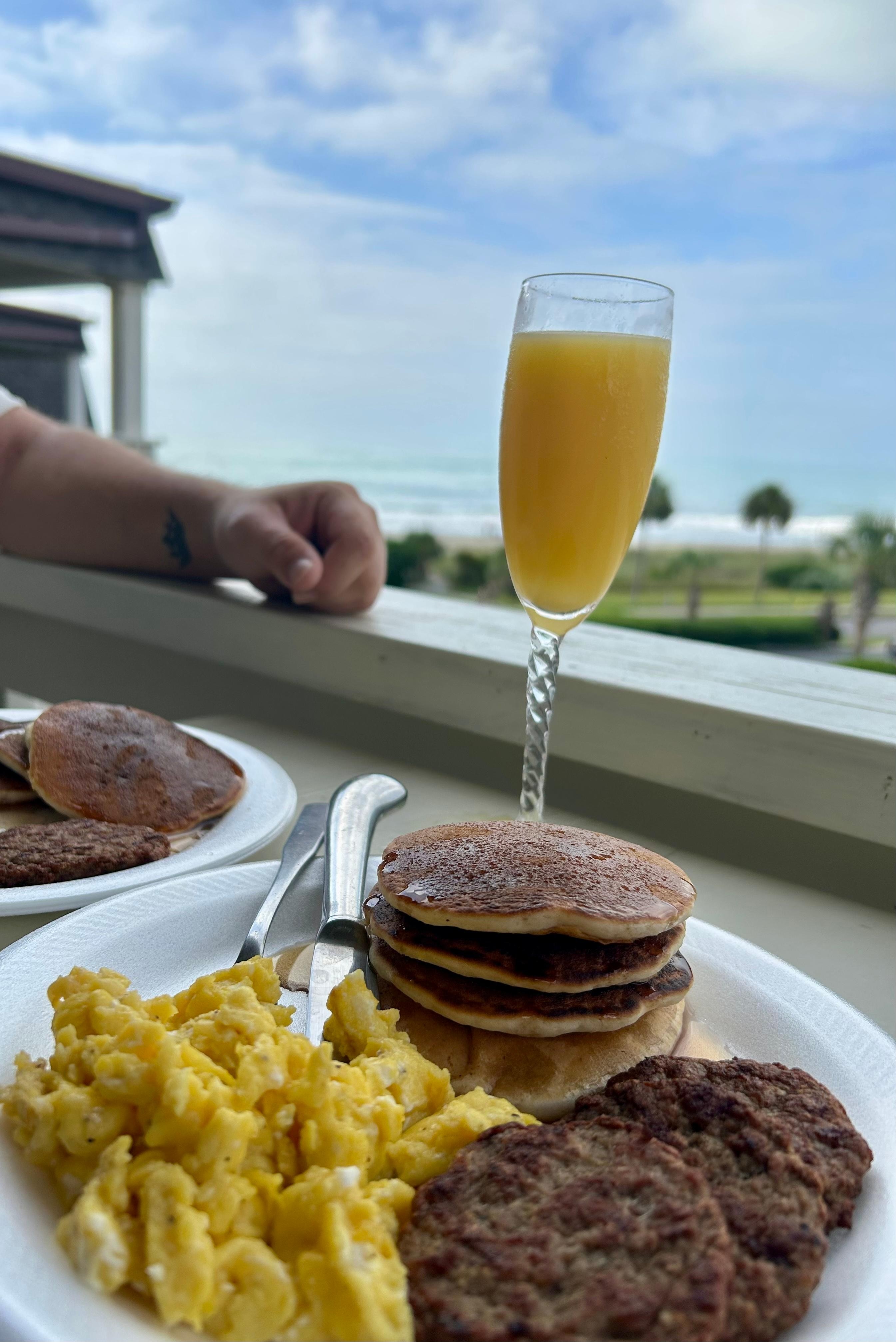Perfect view from balcony for morning breakfast and mimosa