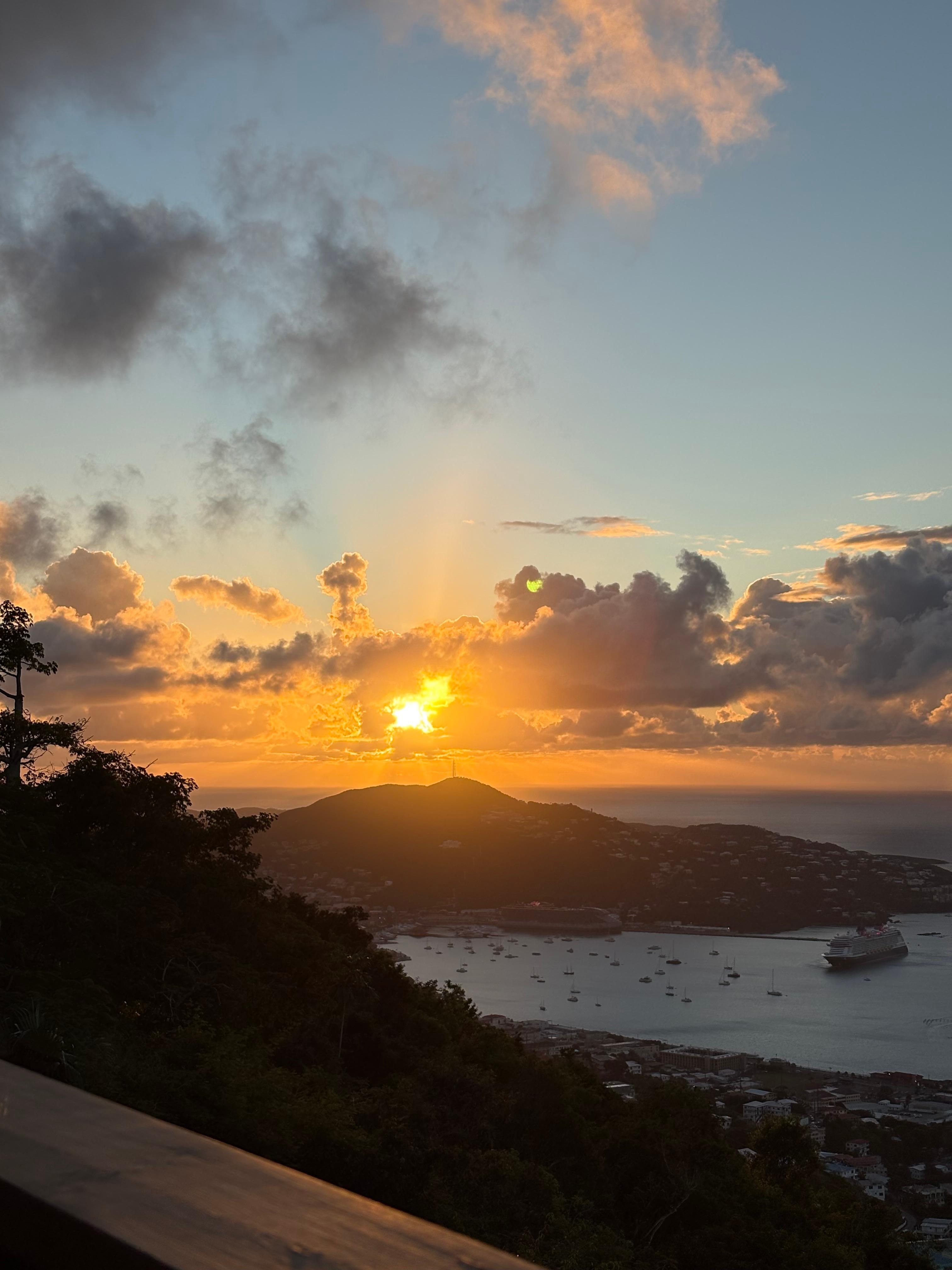 Sunrise from the balcony 