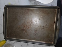 Dirty cookie sheet