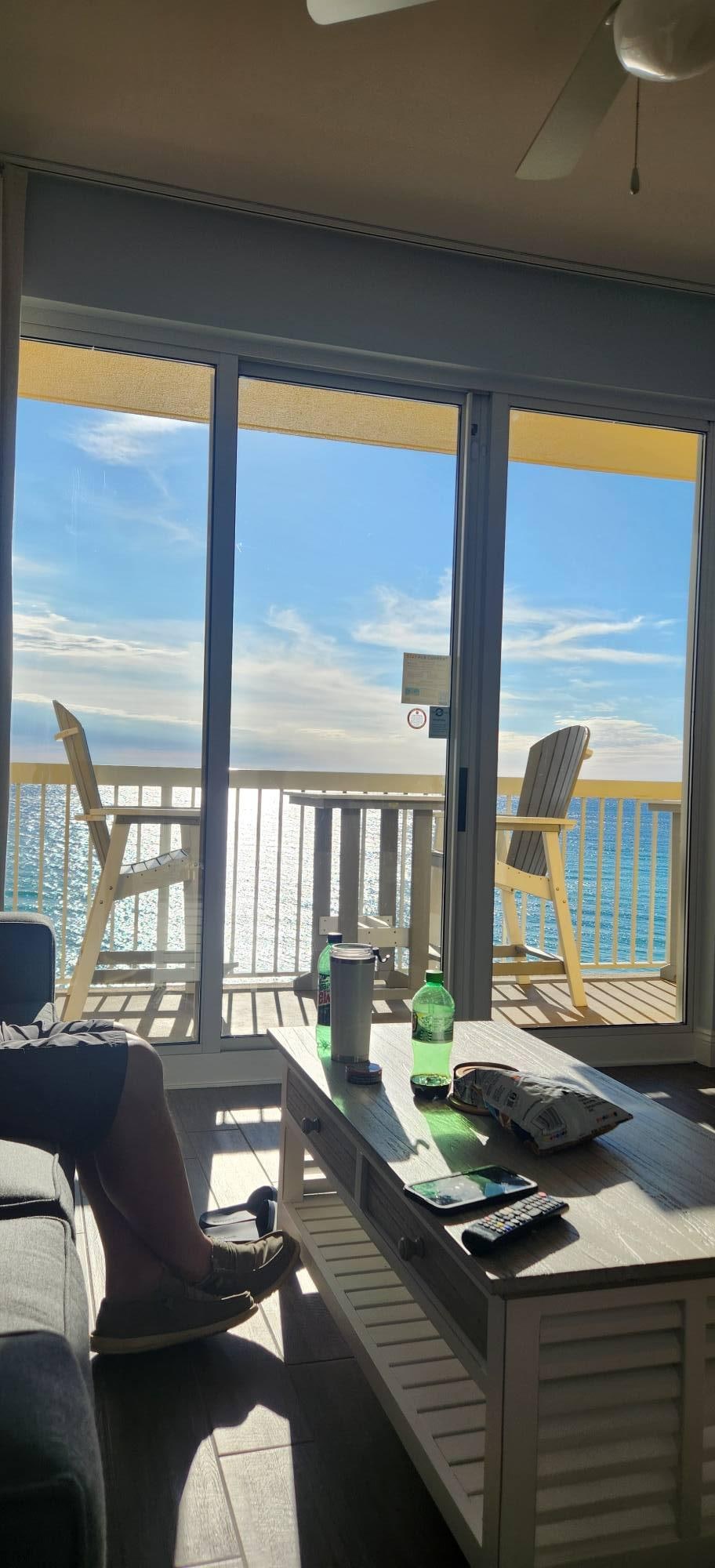 Stunning view while fixing breakfast