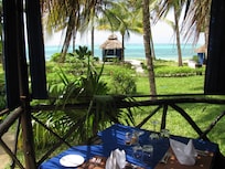 View of our cabana from the breakfast verandah