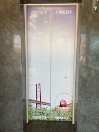 Elevator door message.😁