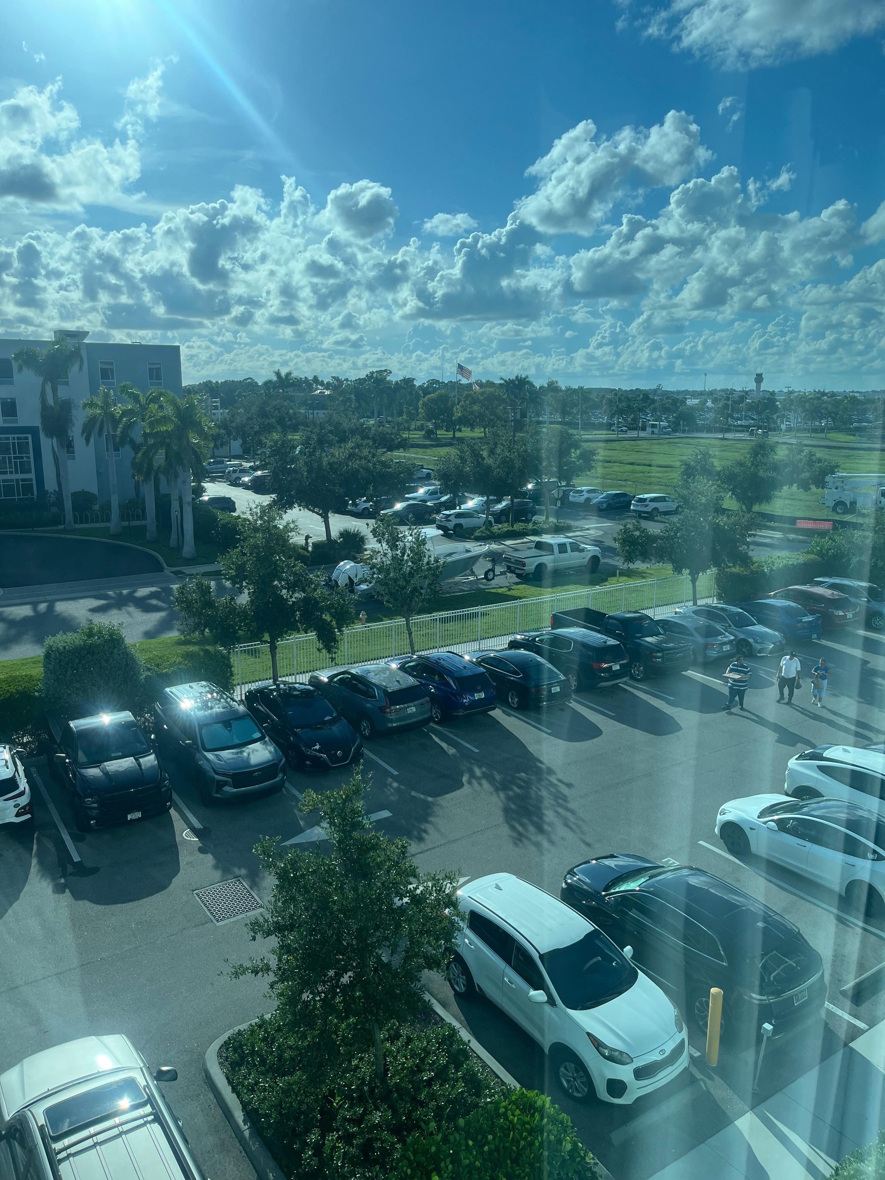 View from the room. Loved the floor to ceiling windows. 