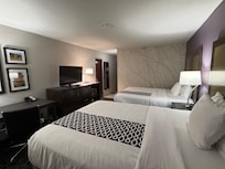 Workspace, microwave & mini fridge