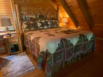 The upstairs bedroom