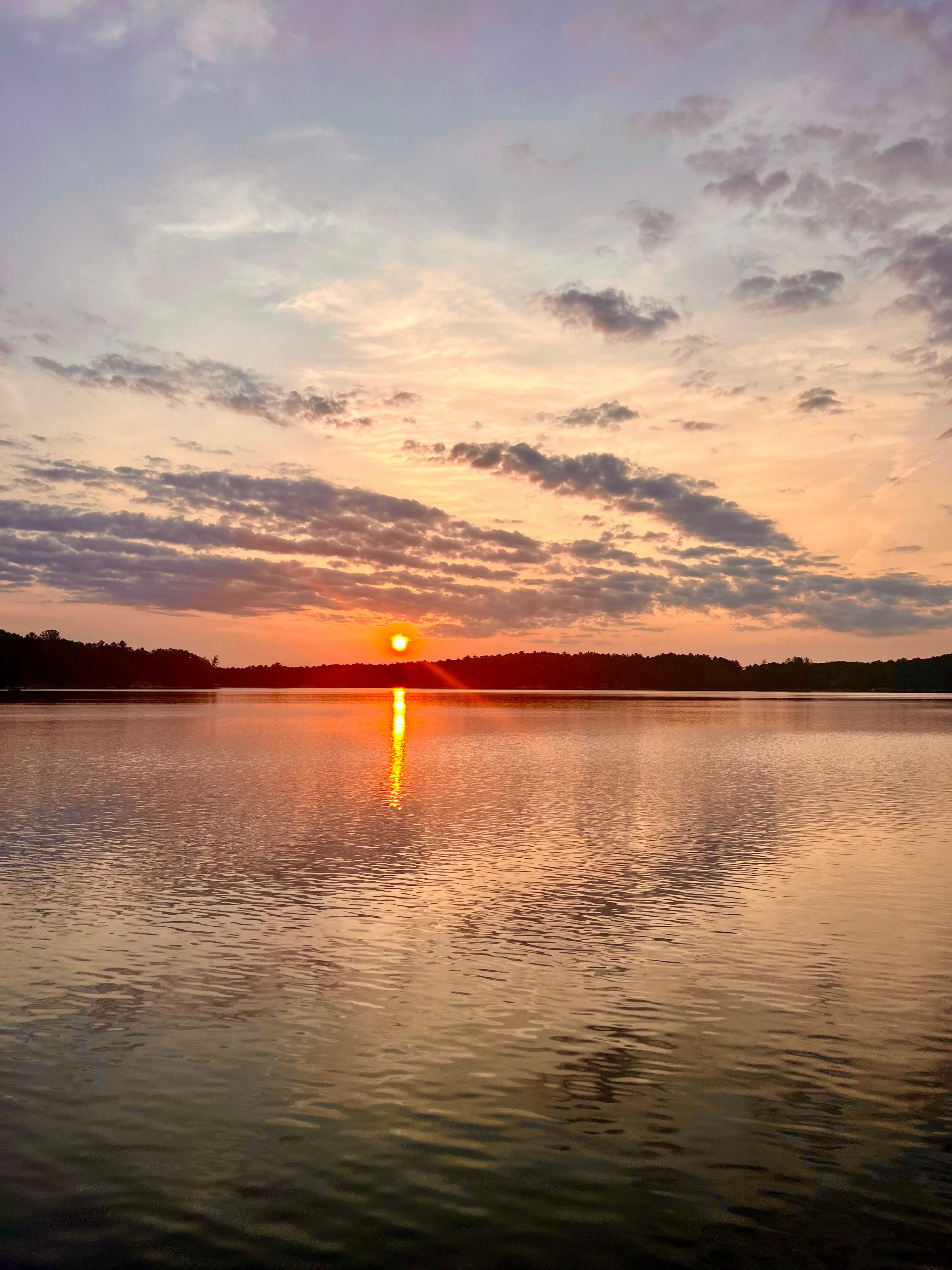 Sunrise over the lake 
