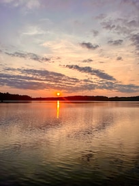Sunrise over the lake
