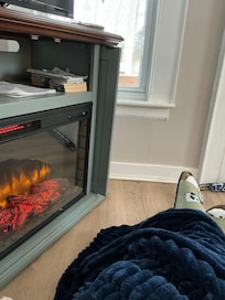 Cozy and warm in the front room