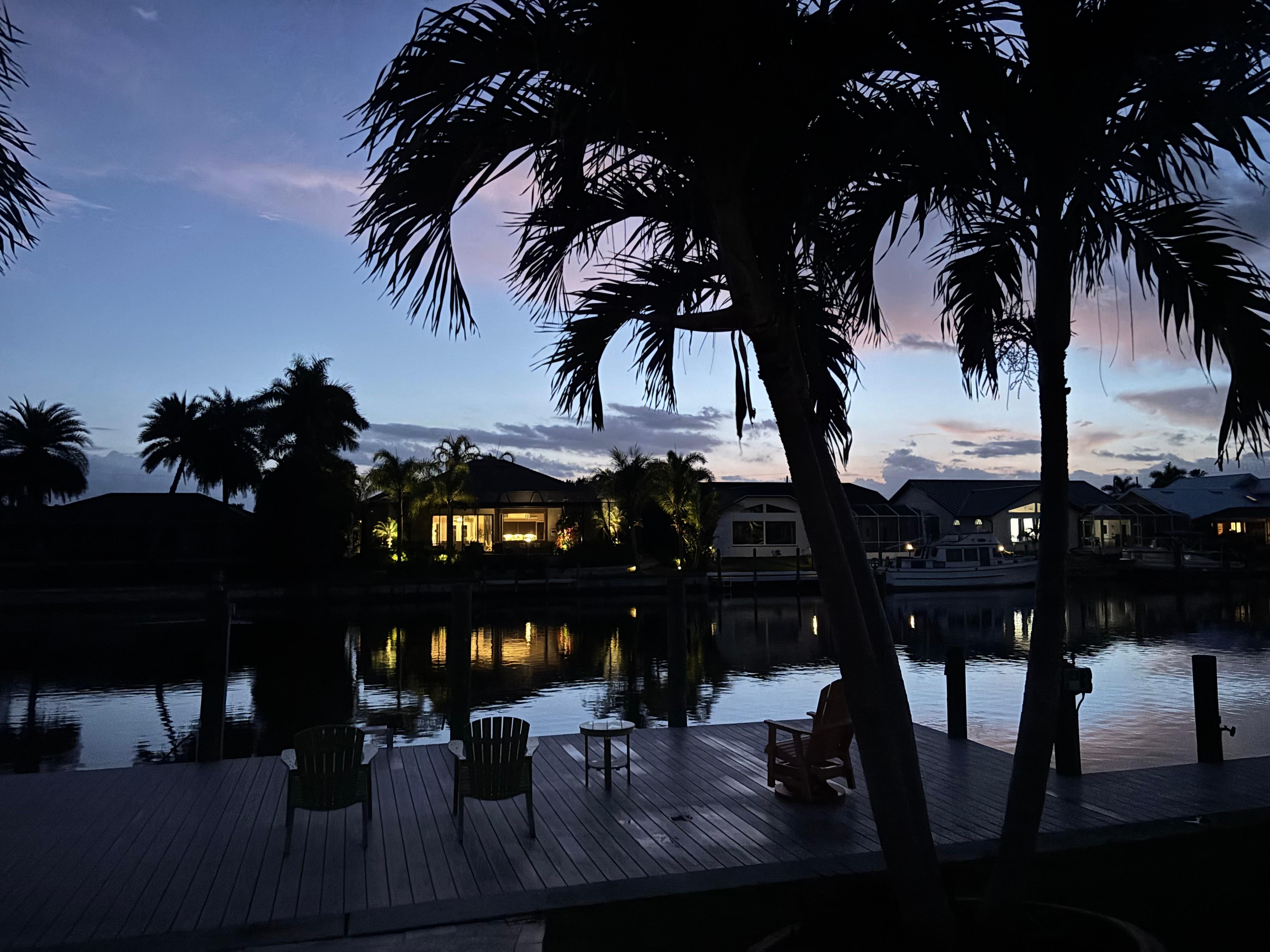 The evening views were breathtaking