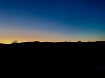 Sunset from front porch.