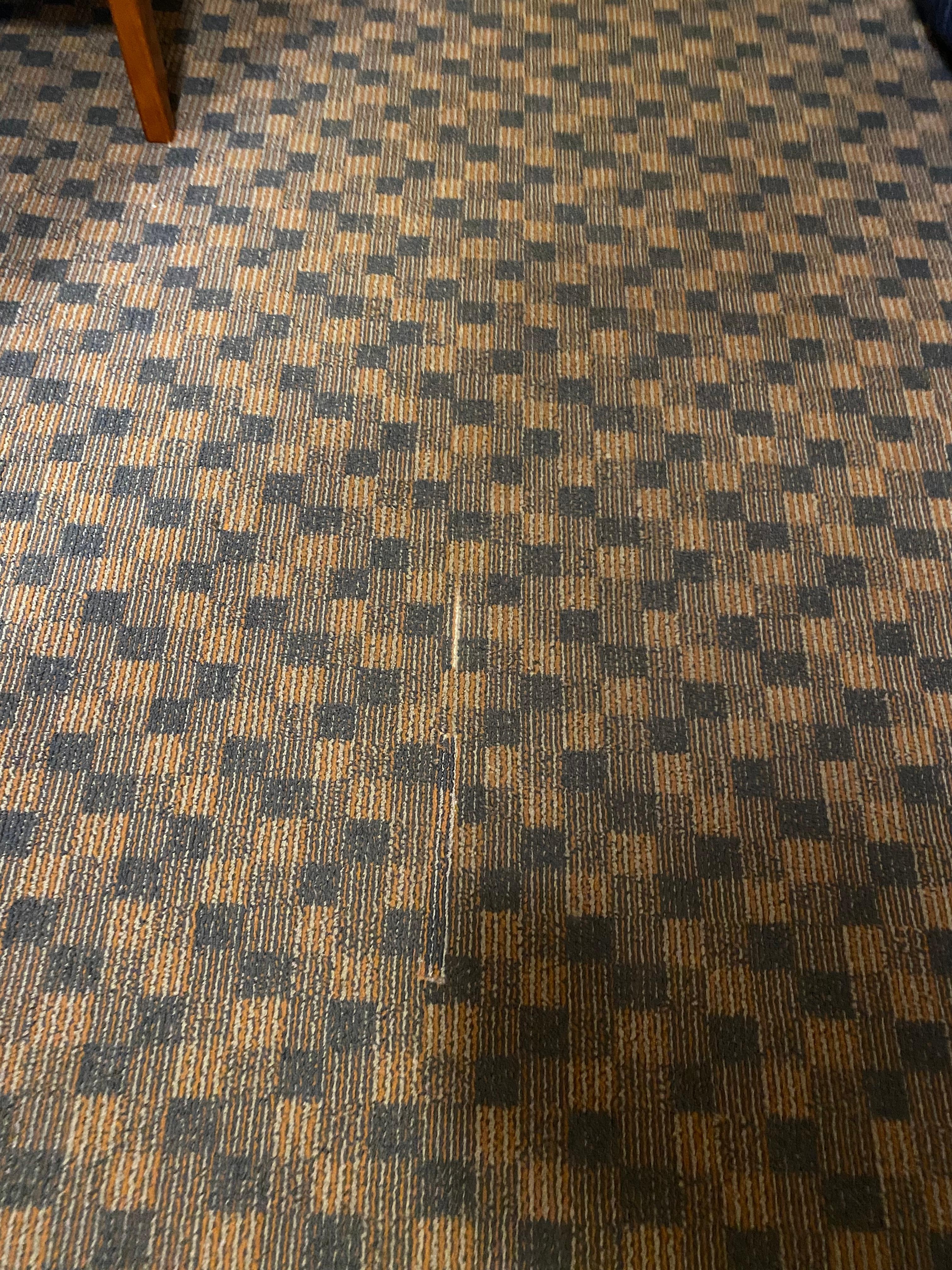 Rip in carpet