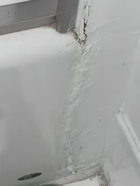 Pintura dañada y presencia de hongo.