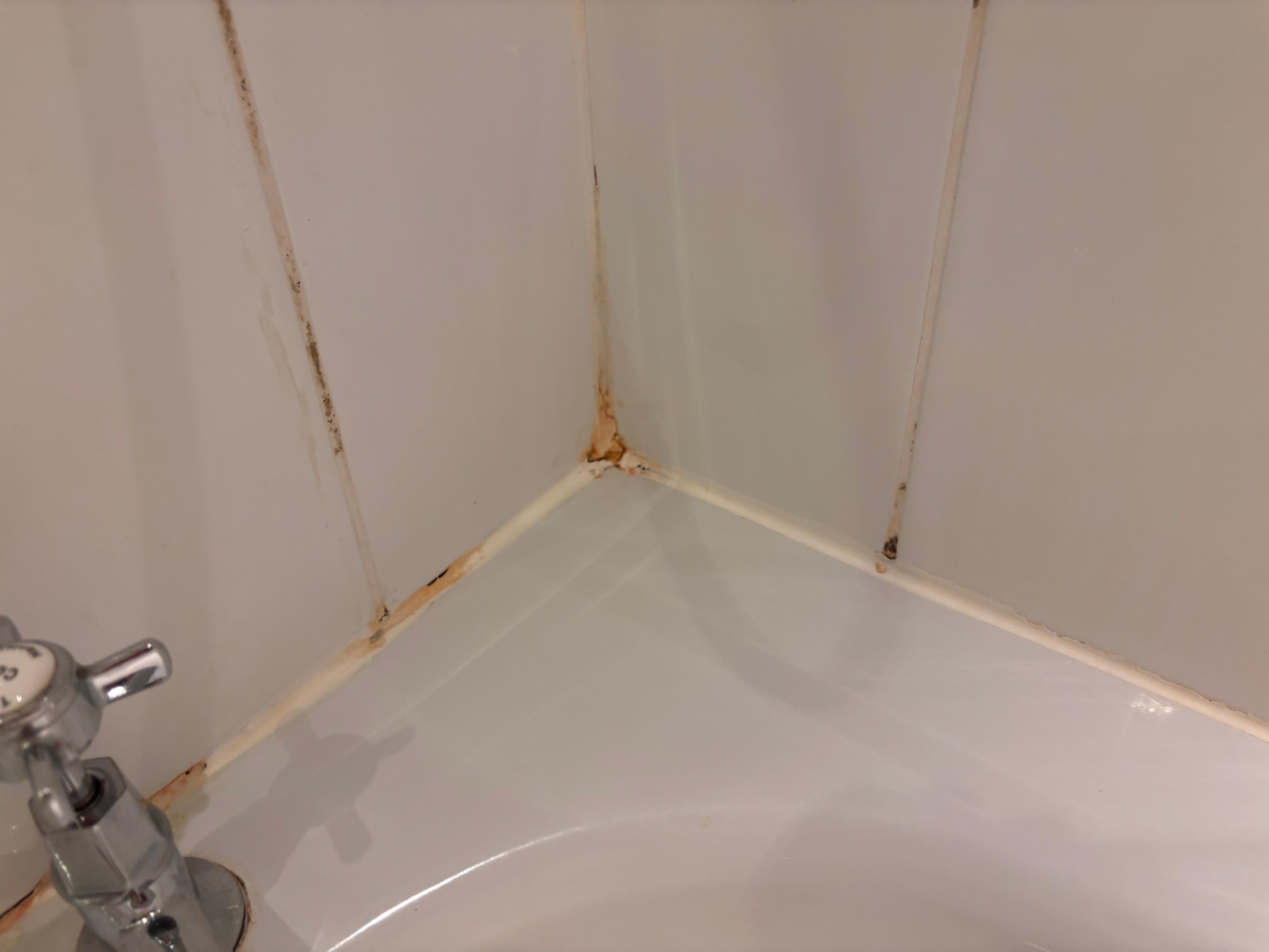 Shower area unclean