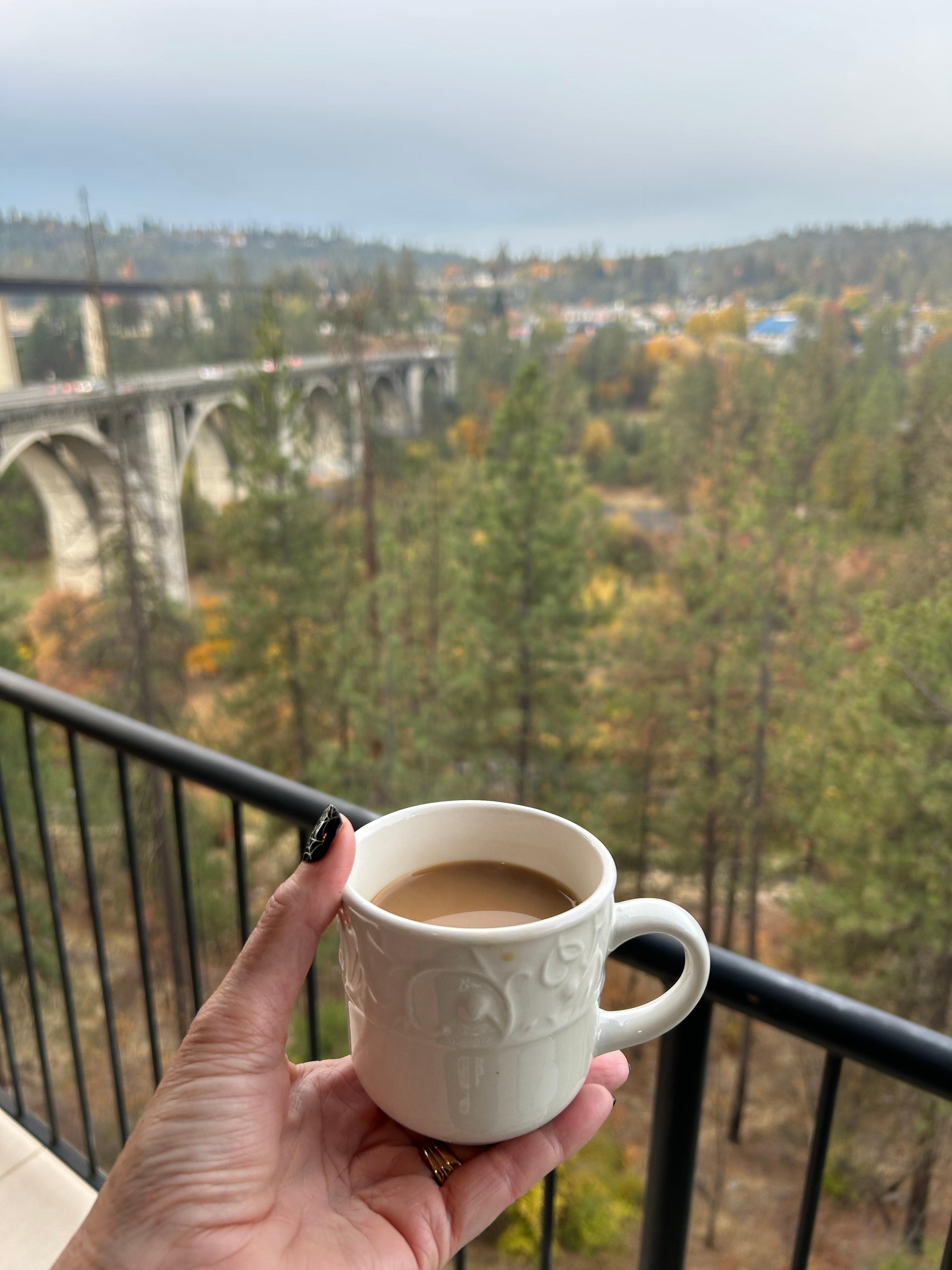 Morning coffee with a view! 