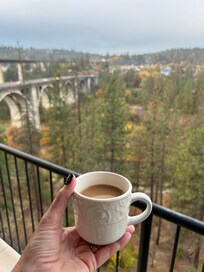 Morning coffee with a view!