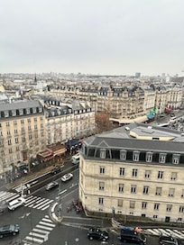 View from 11th floor room window to the left