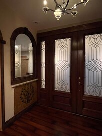 Shows hallway window looking into “flex” bedroom