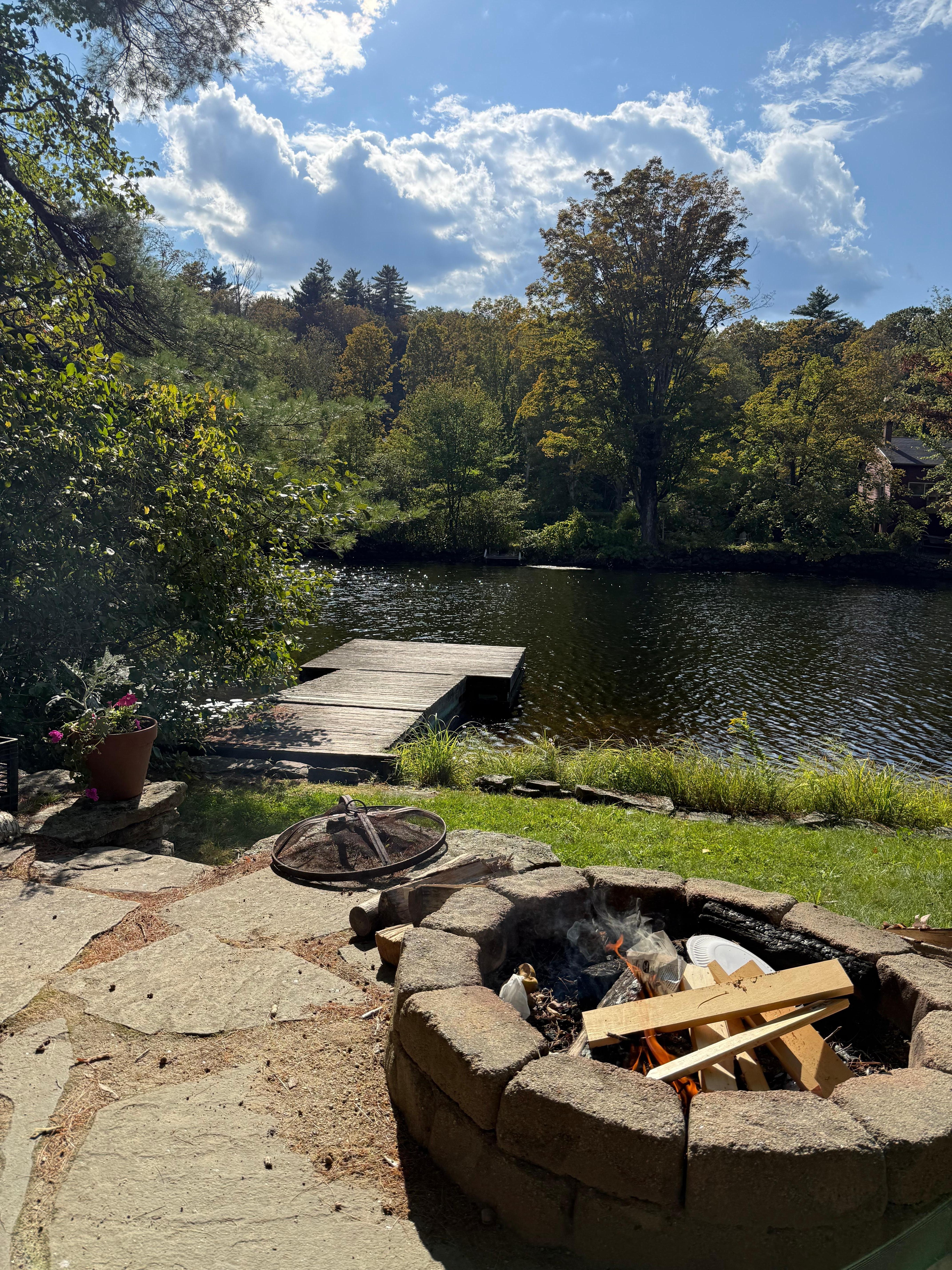 Nice outside campfire, used every night, loved it