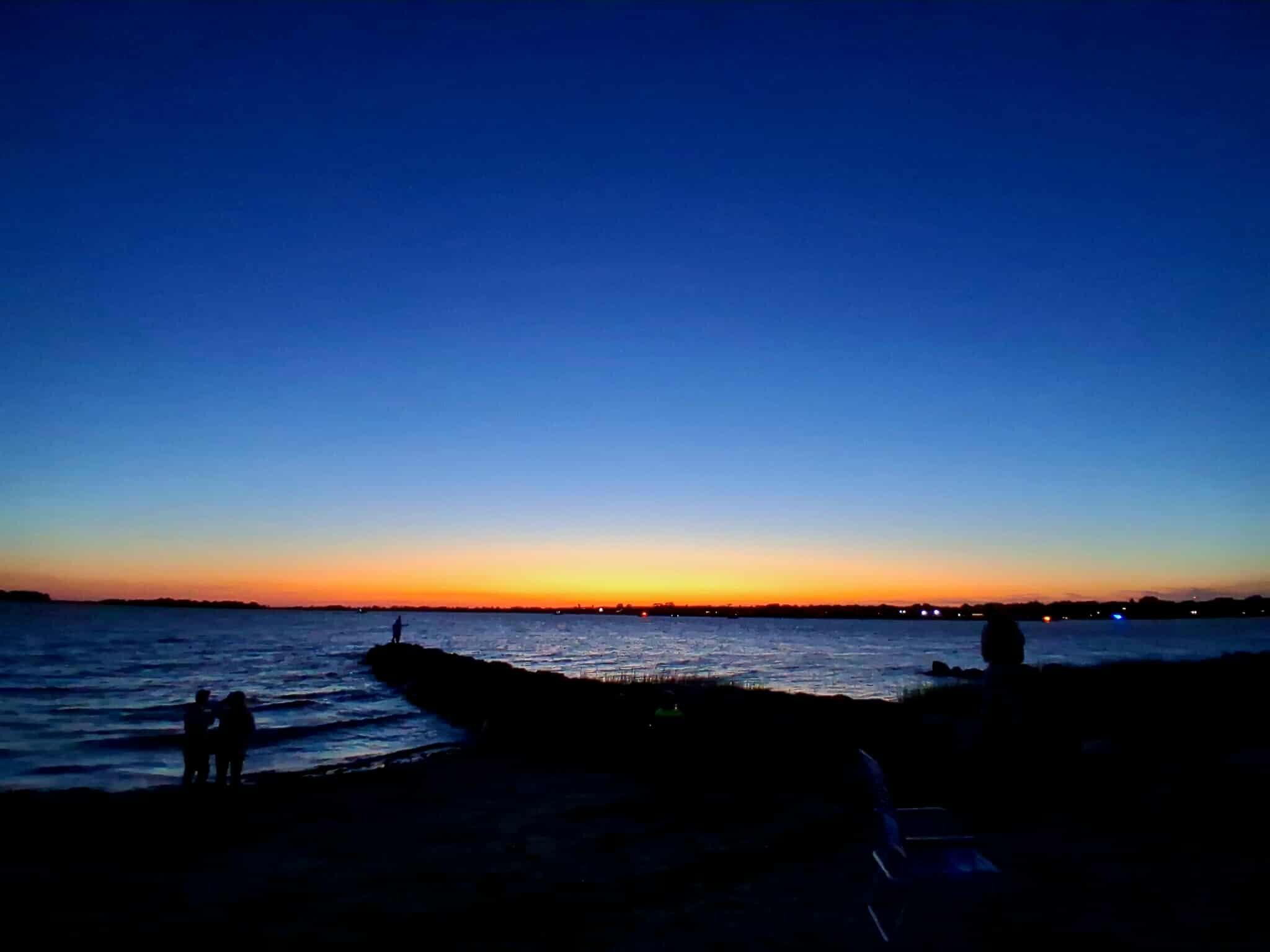 Beautiful horizon sunset