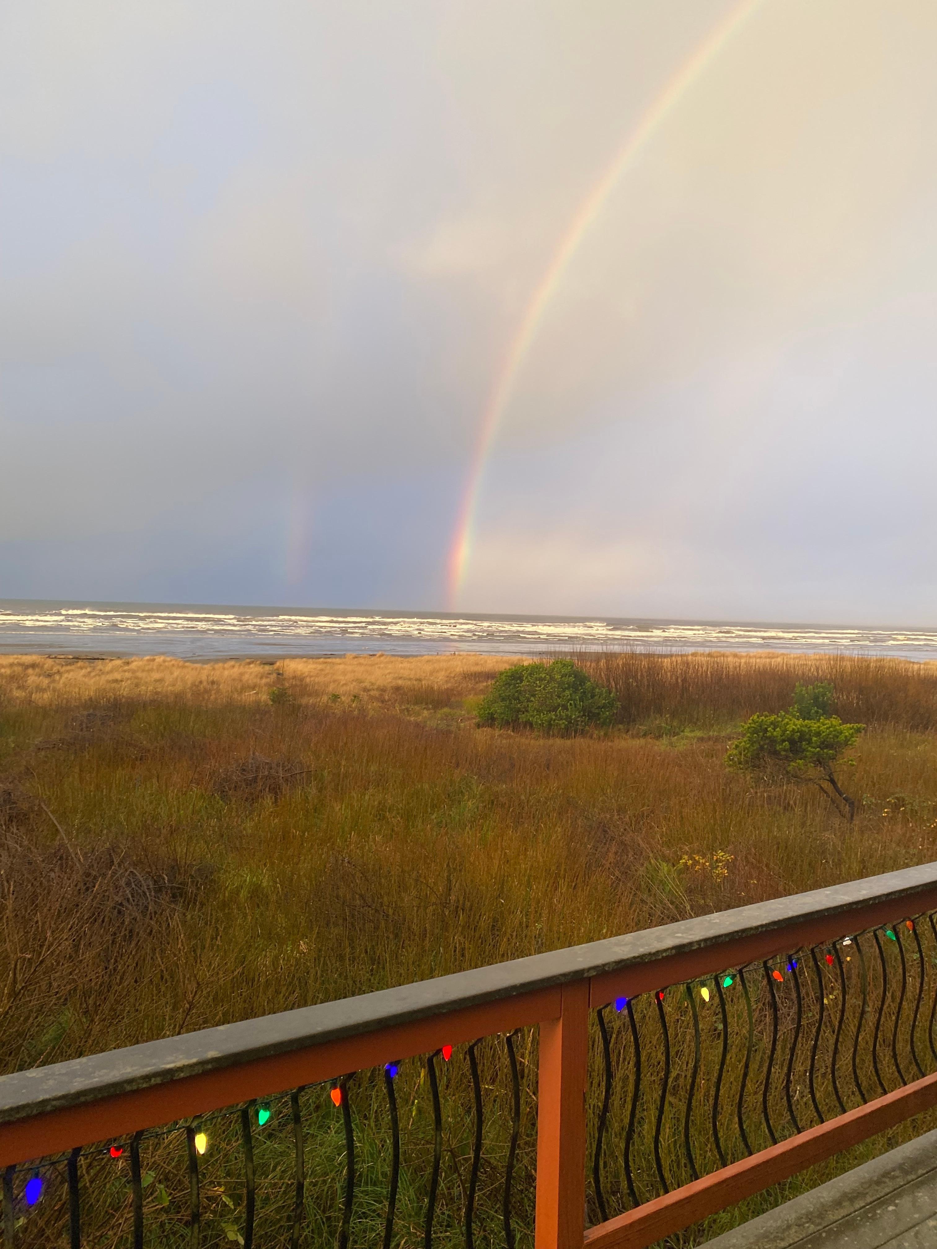Rainbow from the deck!
