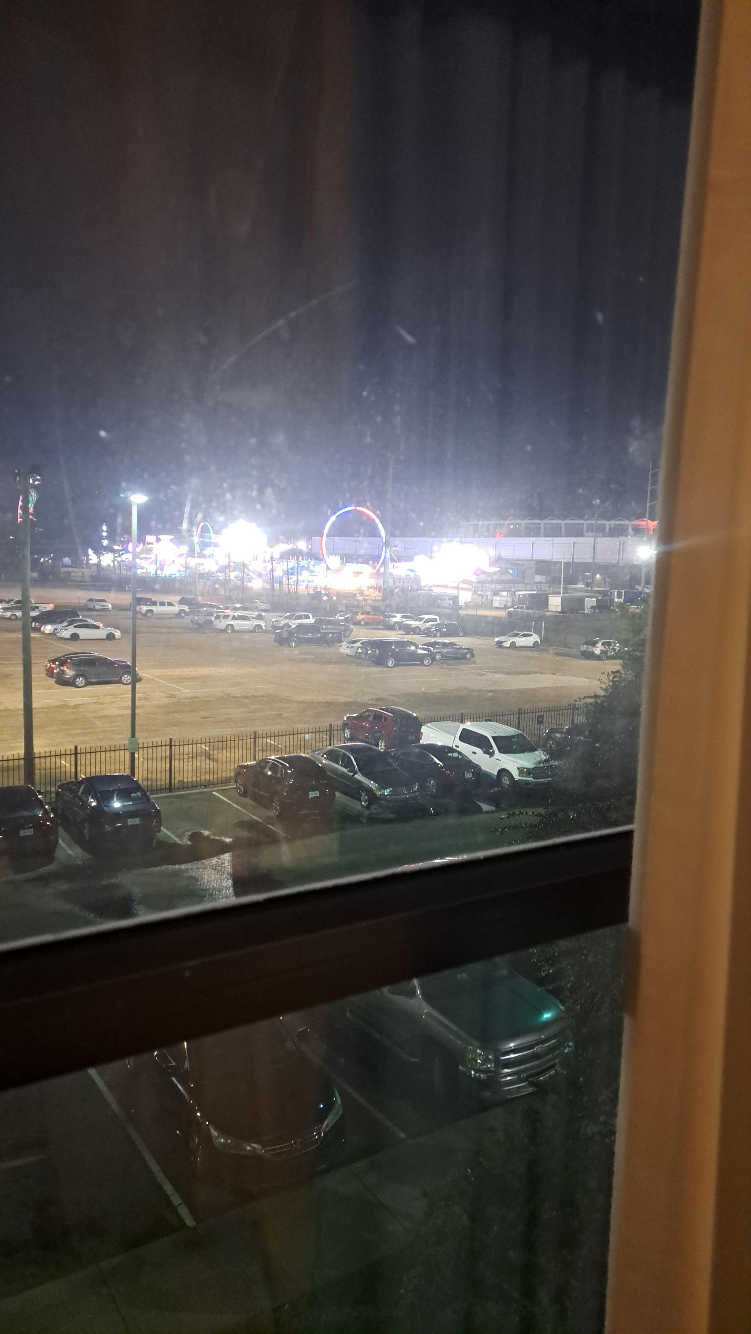 Fairgrounds view from the room