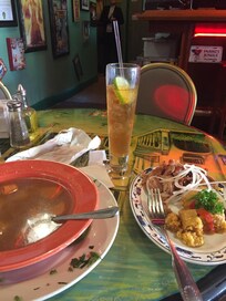 Delicious food at the Cuban restaurant on the corner 😋