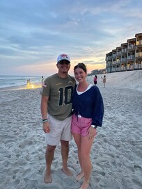 The sweet couple on 4th of July