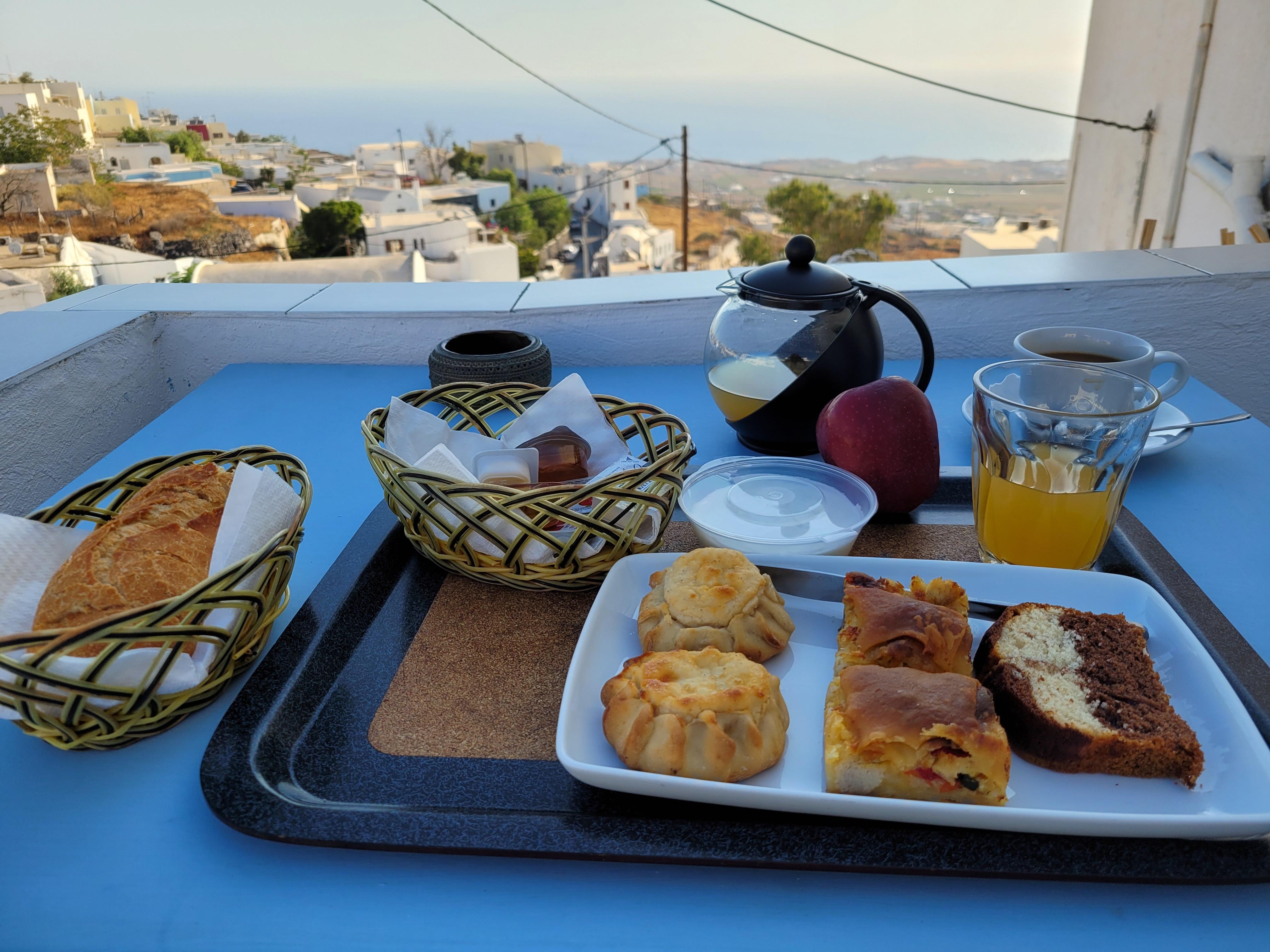 Breakfast was included, served to my room.