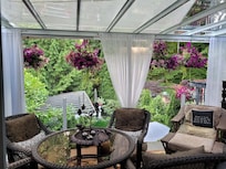 We spent a lot of time on this outdoor patio; at all times of the day and night