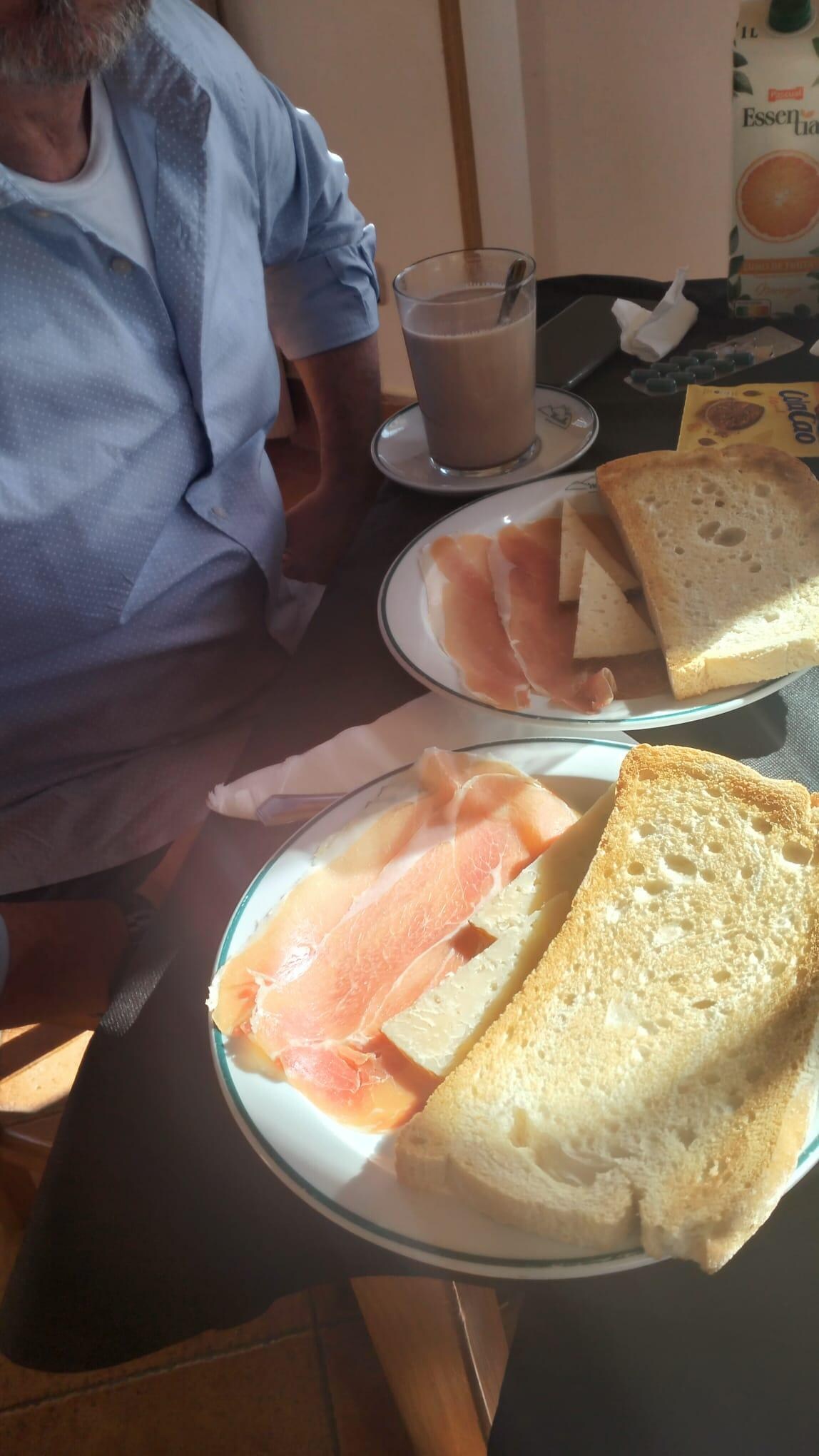 Un desayuno espectacular.
