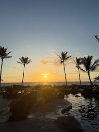 Sunset from the pool