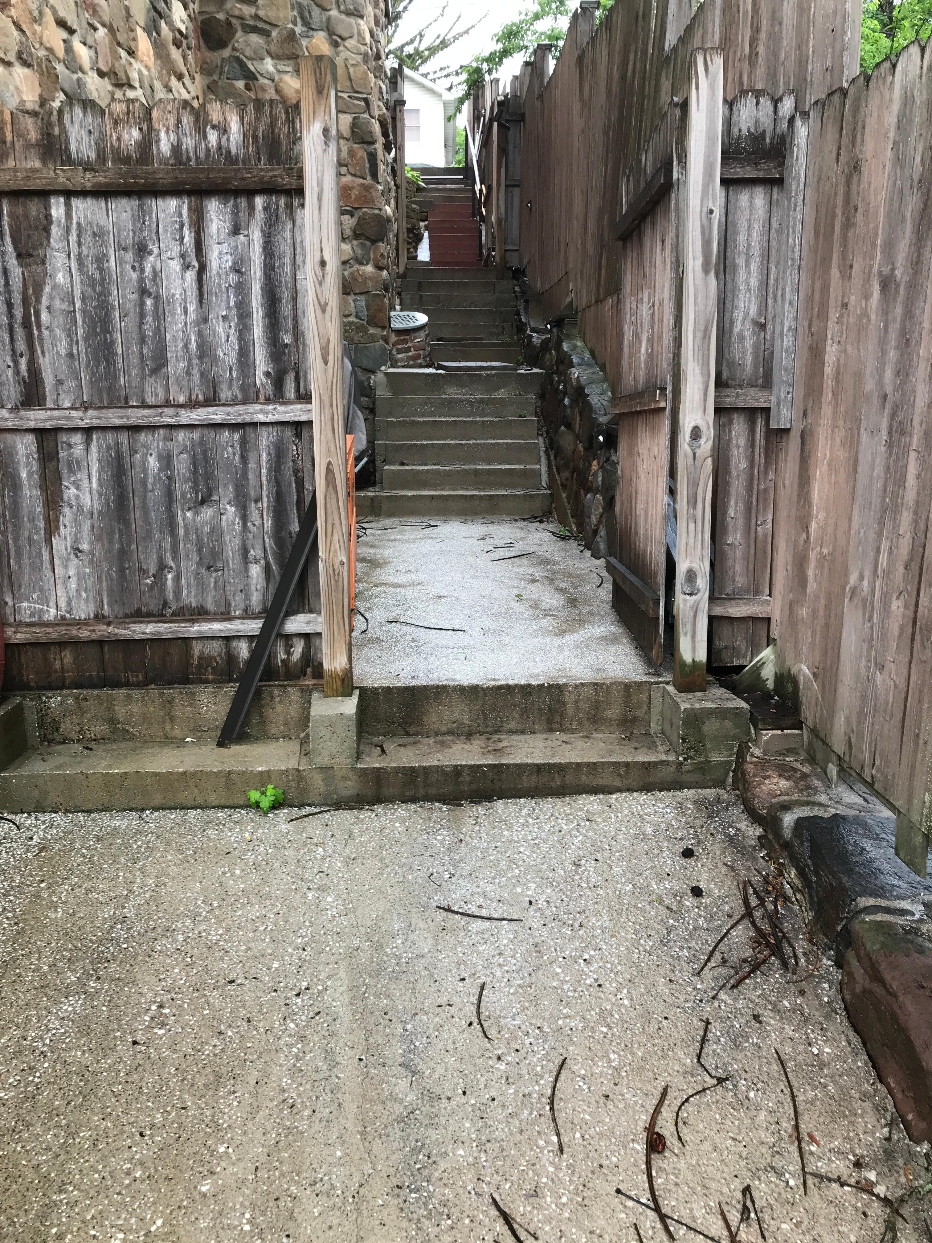 The stairs 