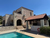 View of villa from pool