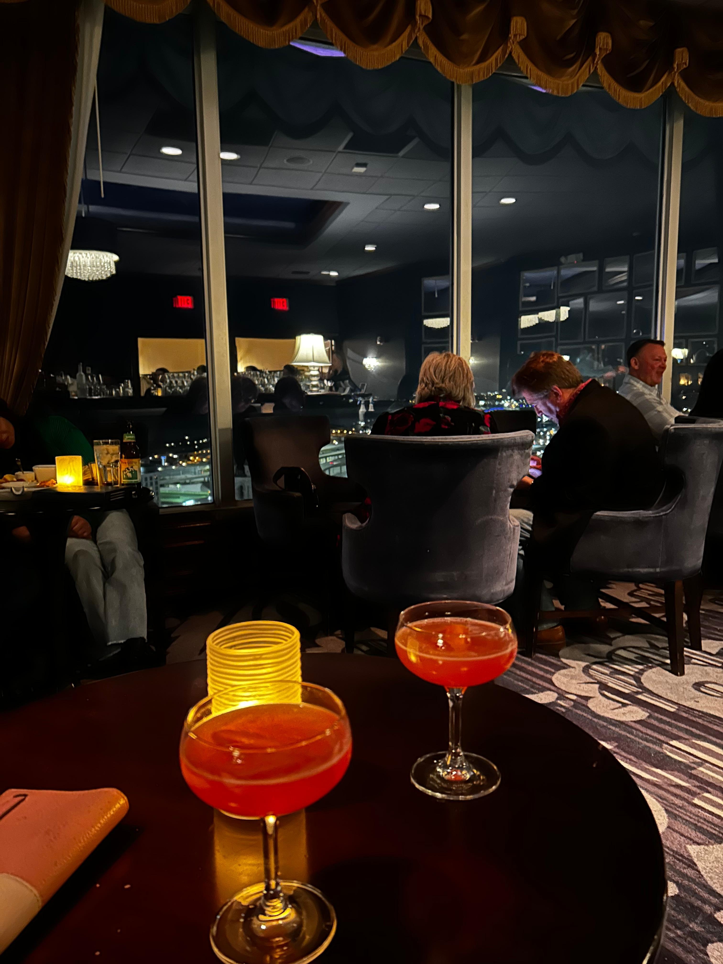 View + Drinks from rooftop lounge Blu