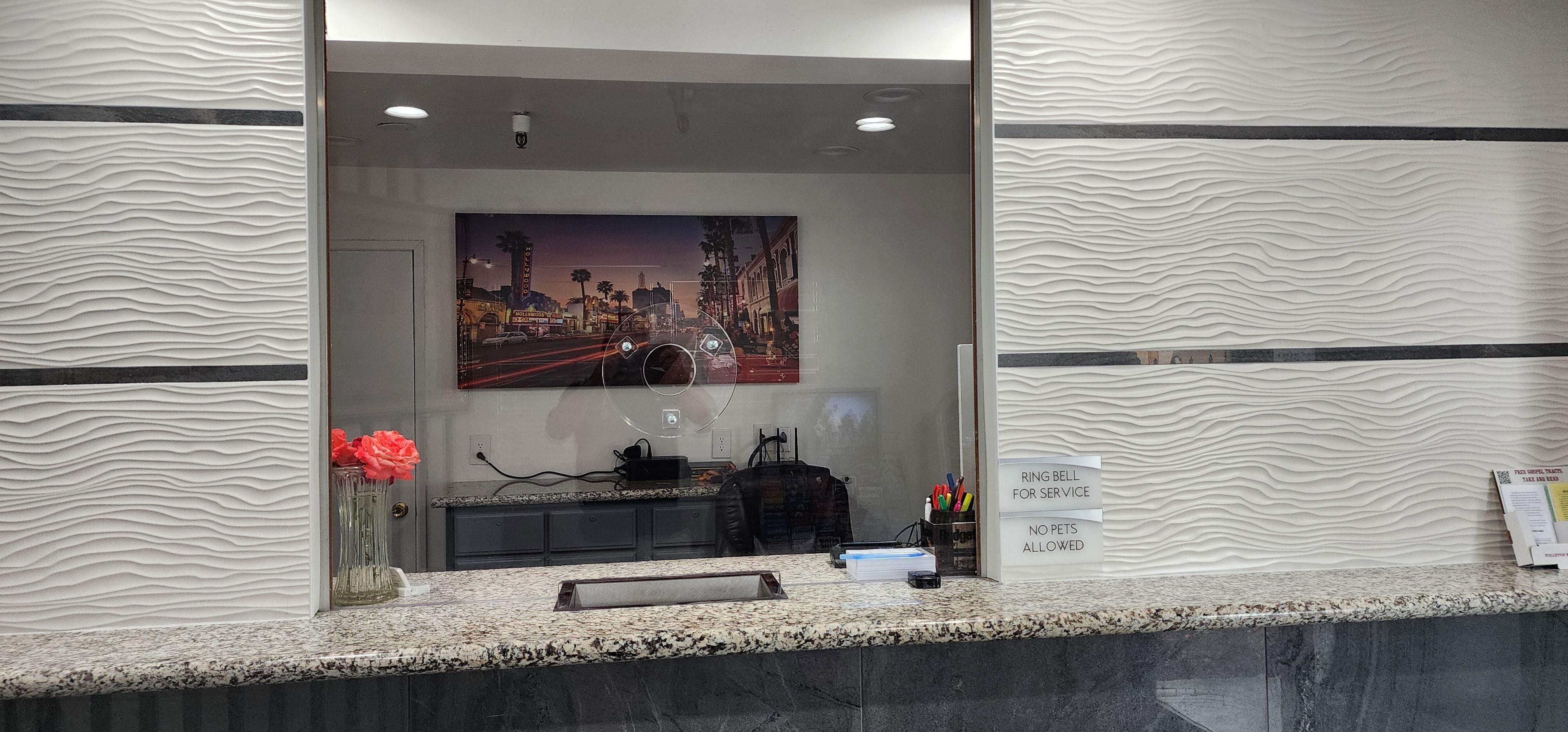 There is an ATM at the front desk.