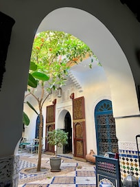 Main patio at the Riad