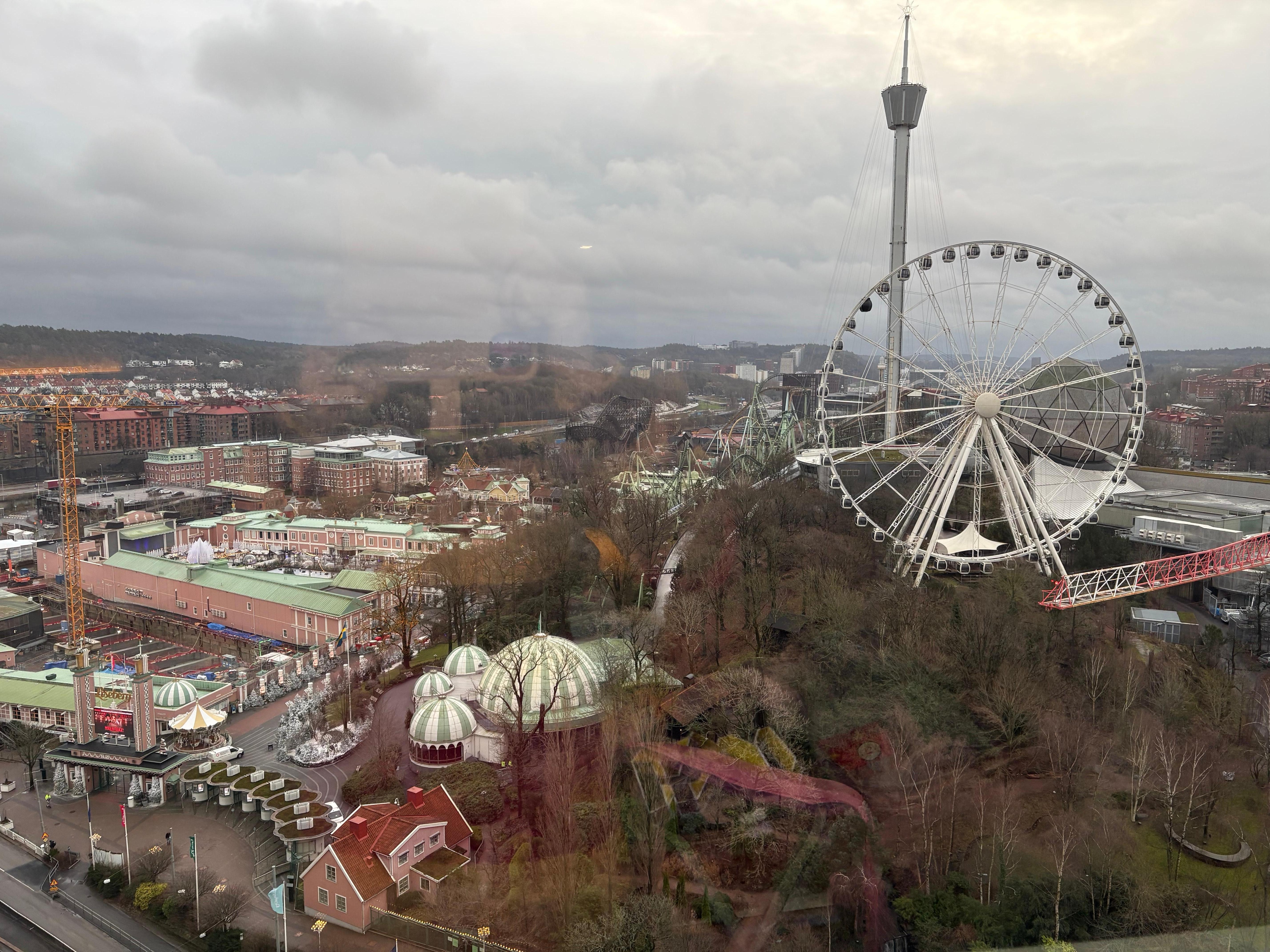 Utsikt från rummet. 