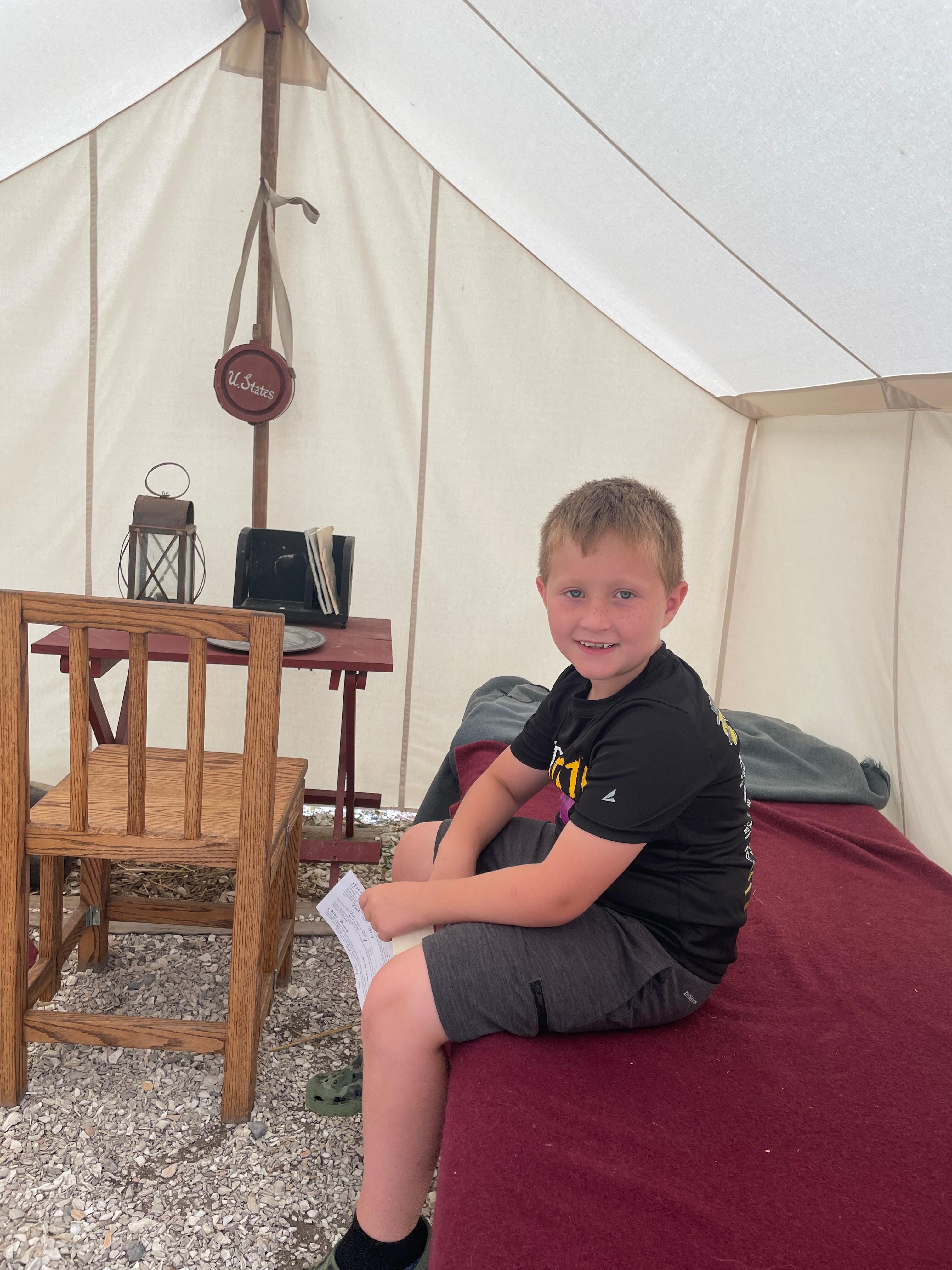 Our grandson âjoinedâ the colonial army!