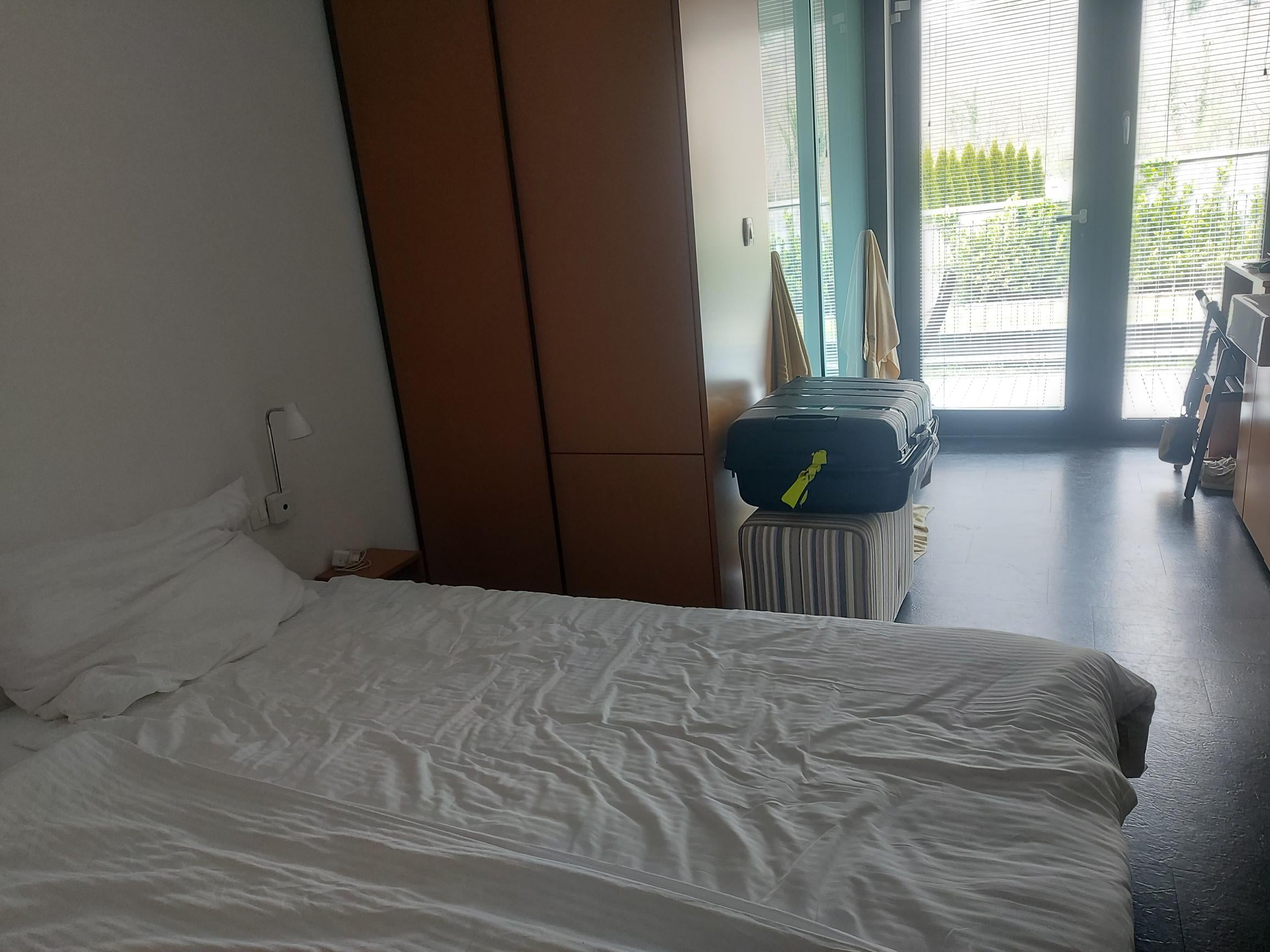 if you went to door - natural light via doorset (back of house and wall)