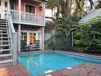 One of three pools on the property was right outside our door